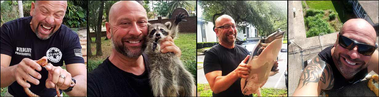 trapper joe holding caught animals